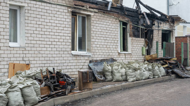 Professional Fire Damage Assessment technician working in Finksburg, MD